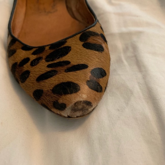 J. Crew Calf Hair Leopard Flats - Picture 6 of 8
